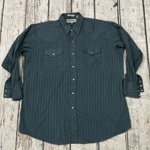 Vintage Ranchwear Pearl Snap Cowboy Rockabilly Button Down Top Shirt